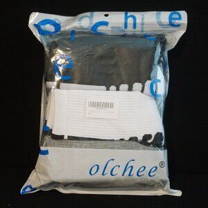 olchee 9 Pack of Athletic Crew Socks in Black, White and Gray Boys 5 to 11